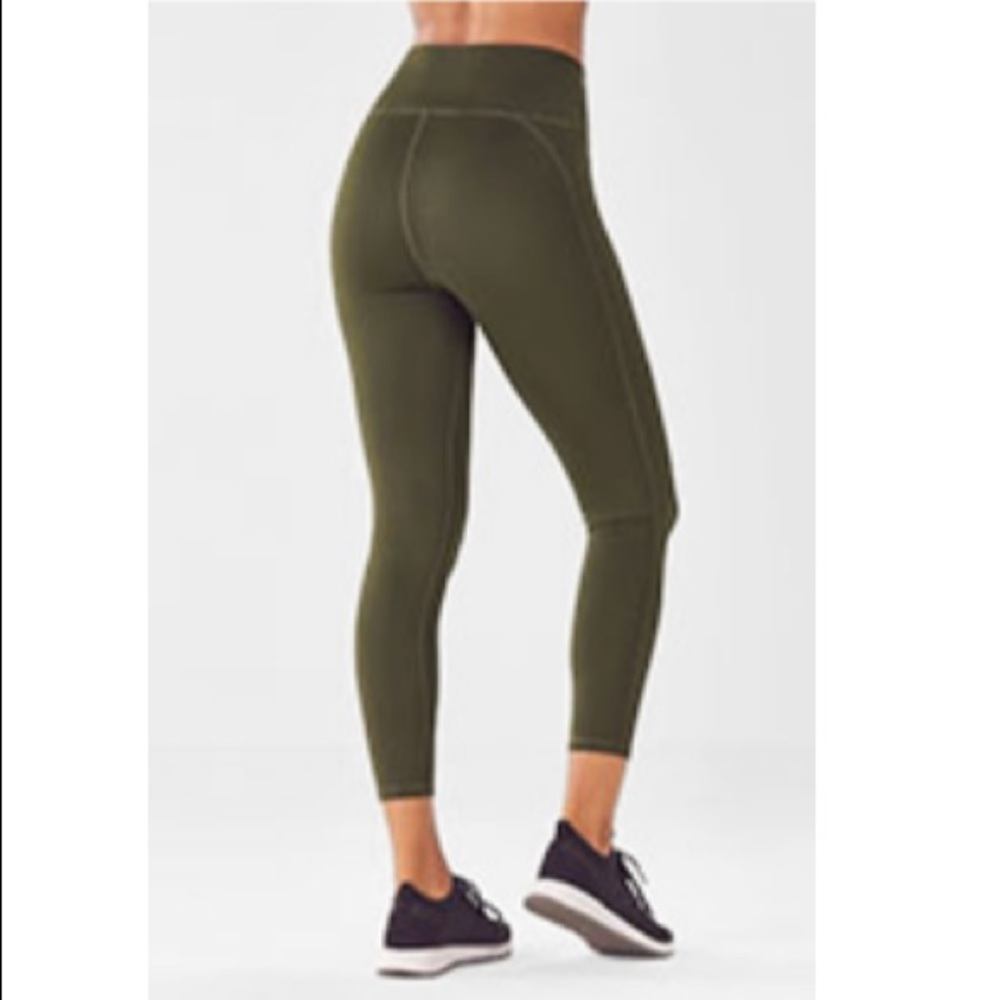 Fabletics High Waisted Powerhold Green (XS)